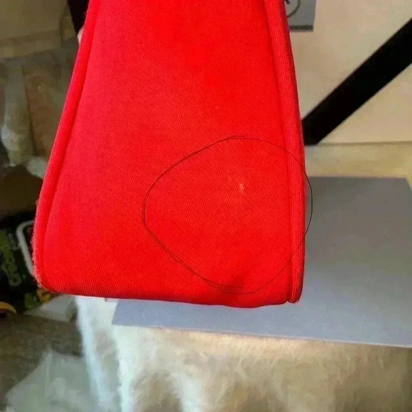 Prada Re-Edition 2000 Tessutto Mini Red Hobo Bag. - Picture 7 of 15